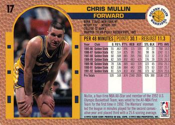 1992-93 Fleer Drake's #17 Chris Mullin Back