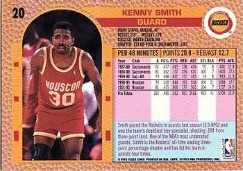 1992-93 Fleer Drake's #20 Kenny Smith Back