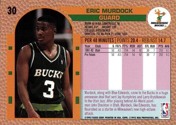 1992-93 Fleer Drake's #30 Eric Murdock Back