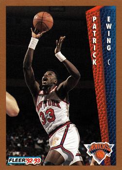 1992-93 Fleer Drake's #35 Patrick Ewing Front