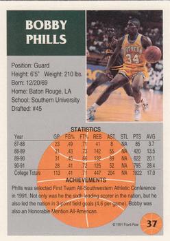 1991 Front Row #37 Bobby Phills Back