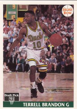 1991 Front Row #41 Terrell Brandon Front
