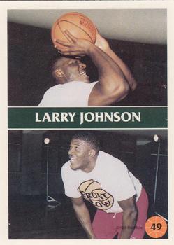 1991 Front Row #49 Larry Johnson Back