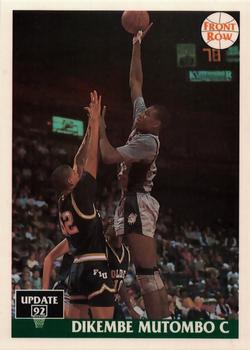 1991 Front Row Update #52 Dikembe Mutombo Front