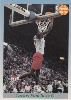 1991-92 Front Row Premier #35 Carlos Funchess Front
