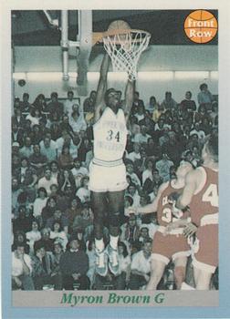 1991-92 Front Row Premier #103 Myron Brown Front