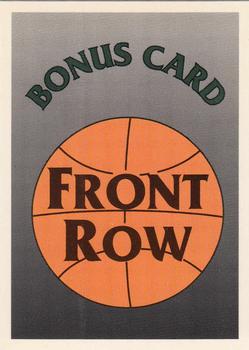 1991 Front Row Italian/English #100 Bonus Card Front