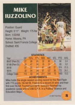 1991 Front Row - Gold #8 Mike Iuzzolino Back