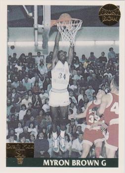 1991 Front Row - Gold #12 Myron Brown Front