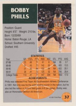 1991 Front Row - Gold #37 Bobby Phills Back