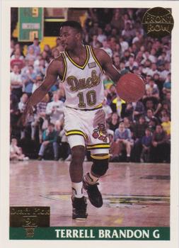 1991 Front Row - Gold #41 Terrell Brandon Front