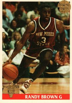 1991 Front Row Italian/English - Gold #25 Randy Brown Front