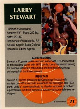 1991 Front Row Italian/English - Gold #71 Larry Stewart Back