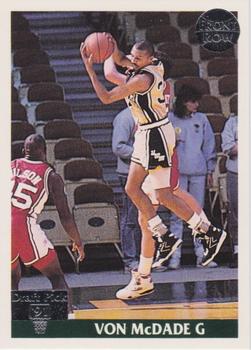 1991 Front Row - Silver #23 Von McDade Front