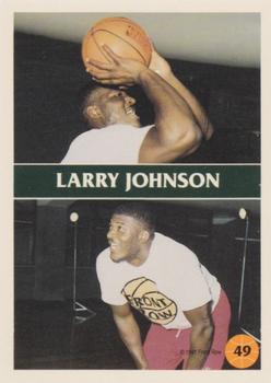 1991 Front Row - Silver #49 Larry Johnson Back