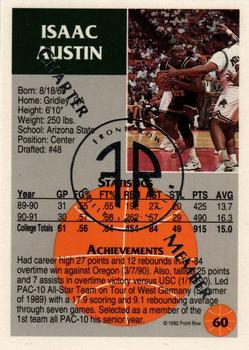 1991 Front Row Update - Silver Charter Member #60 Isaac Austin Back