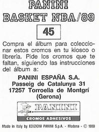 1988-89 Panini Stickers (Spanish) #45 Maurice Cheeks Back