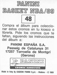 1988-89 Panini Stickers (Spanish) #48 Charles Barkley Back