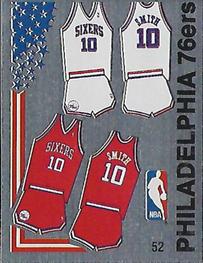 1988-89 Panini Stickers (Spanish) #52 Philadelphia 76ers Jersey Front