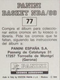 1988-89 Panini Stickers (Spanish) #77 Scottie Pippen Back