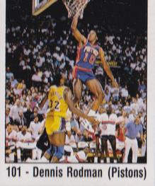 1990 Fleer Detroit Pistons Dennis Keith Rodman Card 59 