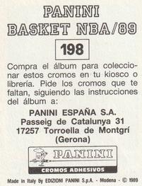 1988-89 Panini Stickers (Spanish) #198 Ken Norman Back