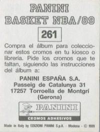 1988-89 Panini Stickers (Spanish) #261 Michael Jordan Back
