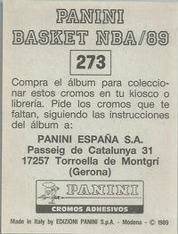1988-89 Panini Stickers (Spanish) #273 John Stockton Back