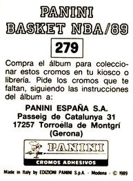 1988-89 Panini Stickers (Spanish) #279 Clyde Drexler Back
