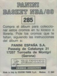 1988-89 Panini Stickers (Spanish) #285 Michael Jordan Back