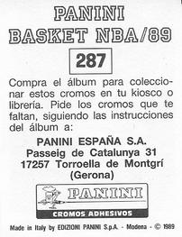 1988-89 Panini Stickers (Spanish) #287 Charles Barkley Back