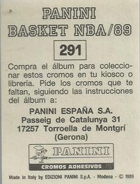 1988-89 Panini Stickers (Spanish) #291 John Stockton Back