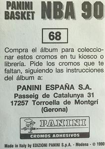 1989-90 Panini Stickers (Spanish) #68 Scottie Pippen Back