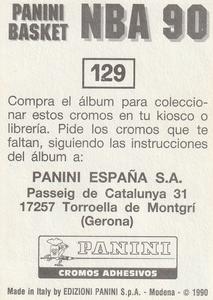 1989-90 Panini Stickers (Spanish) #129 Derek Harper Back
