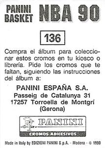 1989-90 Panini Stickers (Spanish) #136 Denver Nuggets Logo Back