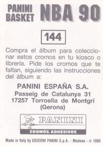 1989-90 Panini Stickers (Spanish) #144 Blair Rasmussen Back