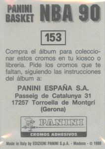 1989-90 Panini Stickers (Spanish) #153 Akeem Olajuwon Back