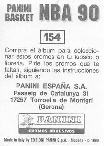 1989-90 Panini Stickers (Spanish) #154 Minnesota Timberwolves Logo Back