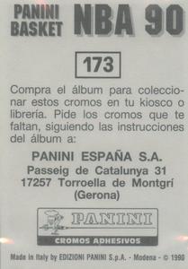 1989-90 Panini Stickers (Spanish) #173 John Stockton Back