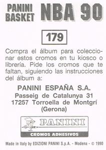 1989-90 Panini Stickers (Spanish) #179 Eric Leckner Back