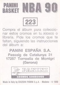 1989-90 Panini Stickers (Spanish) #223 Danny Young Back