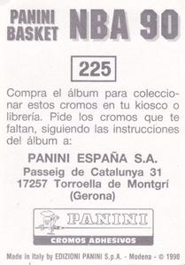 1989-90 Panini Stickers (Spanish) #225 Kevin Duckworth Back