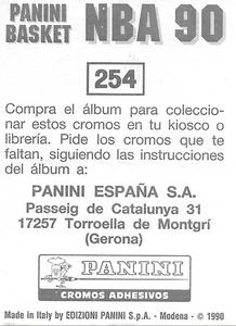 1989-90 Panini Stickers (Spanish) #254 Michael Jordan Back