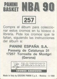 1989-90 Panini Stickers (Spanish) #257 Karl Malone Back