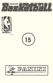 1990-91 Panini Stickers #15 Mark West Back