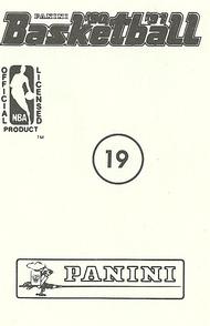 1990-91 Panini Stickers #19 Nate McMillan Back