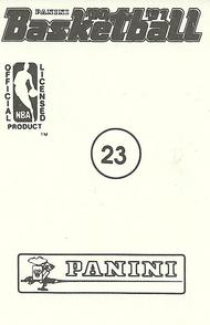 1990-91 Panini Stickers #23 Xavier McDaniel Back