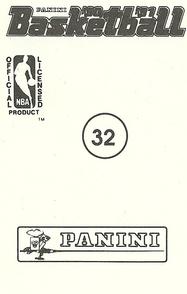 1990-91 Panini Stickers #32 Danny Manning Back