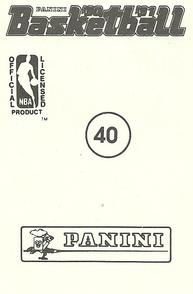 1990-91 Panini Stickers #40 Wayman Tisdale Back