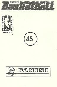 1990-91 Panini Stickers #45 Terry Cummings Back